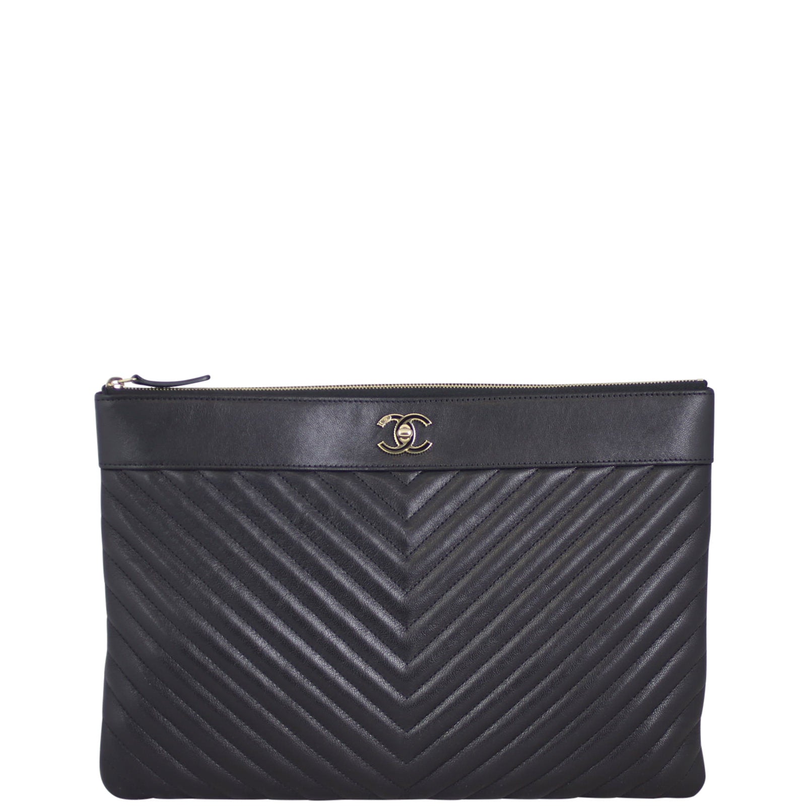 Chanel Chevron O-Case Handbag