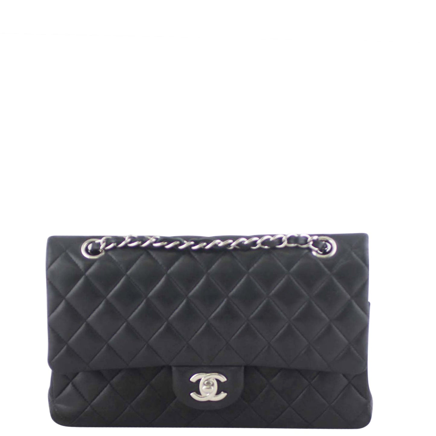 Chanel Classic Double 20 Series Handbag Black Medium