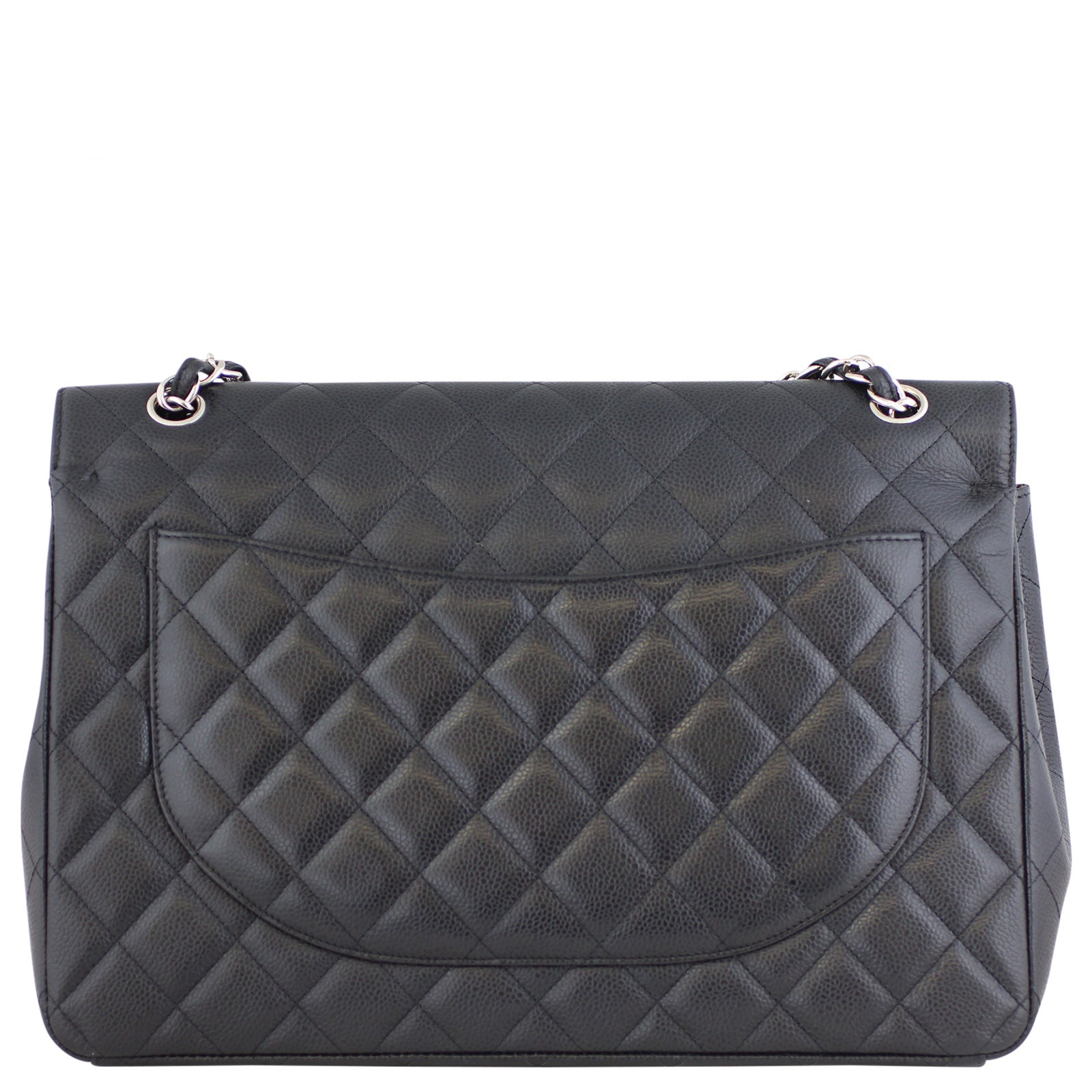 Chanel Classic Double Maxi 15 Series Handbag Black Flap