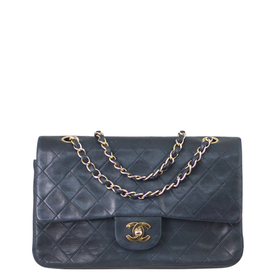 Chanel Classic Double Bag 2 Series Black Medium Handbag