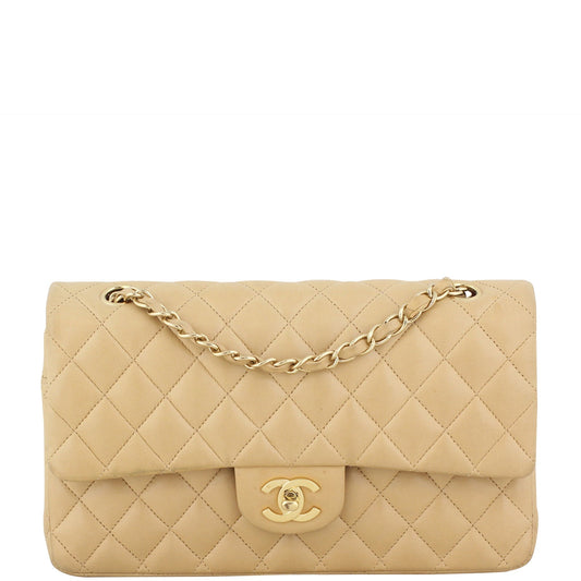 Chanel Classic Double Handbag Brown Medium Flap Medium3356