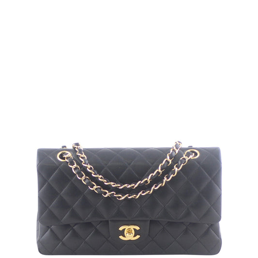 Chanel Classic Double 12 Series Hardware Handbag Gold Medium