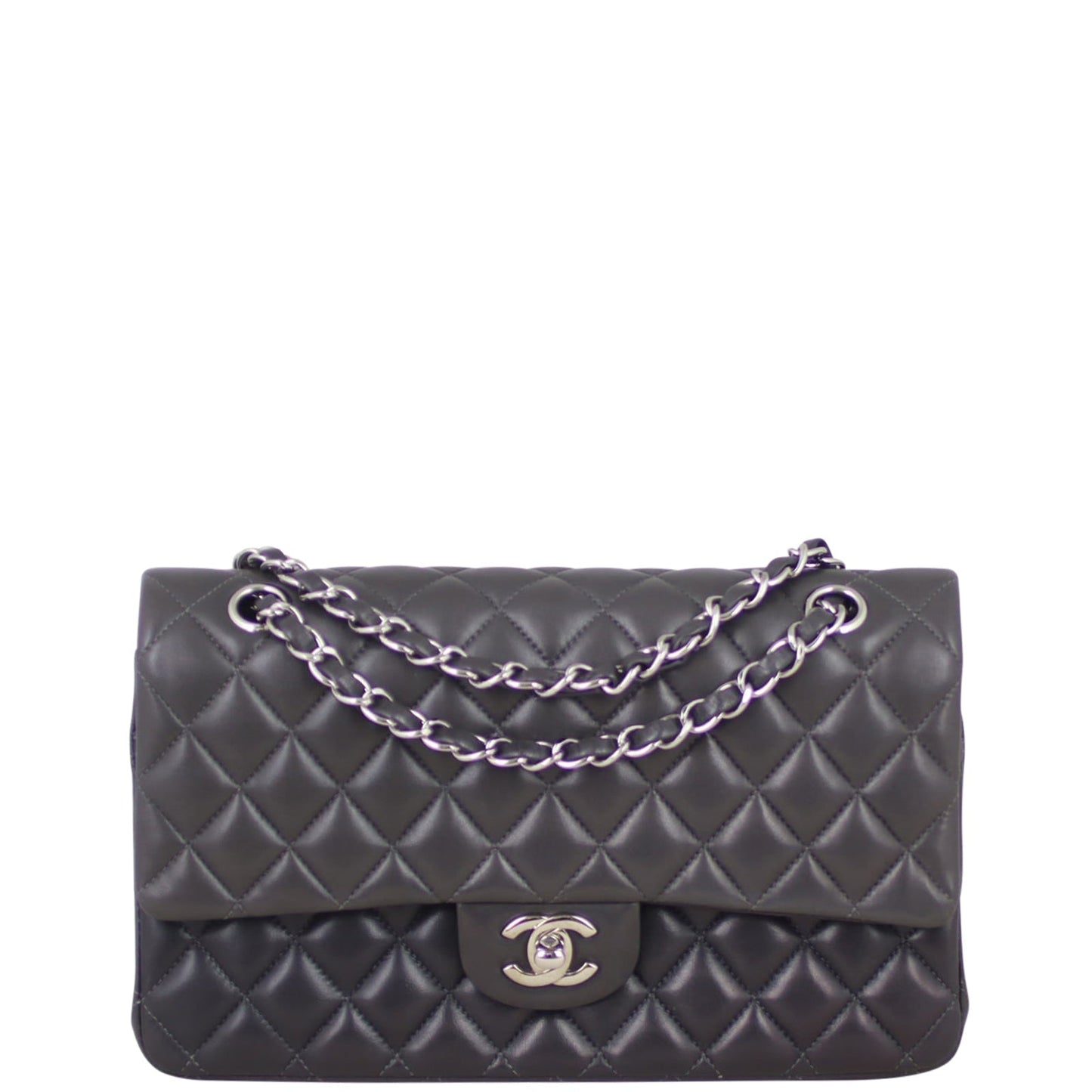 Chanel Classic Double 16 Series Handbag Black Medium