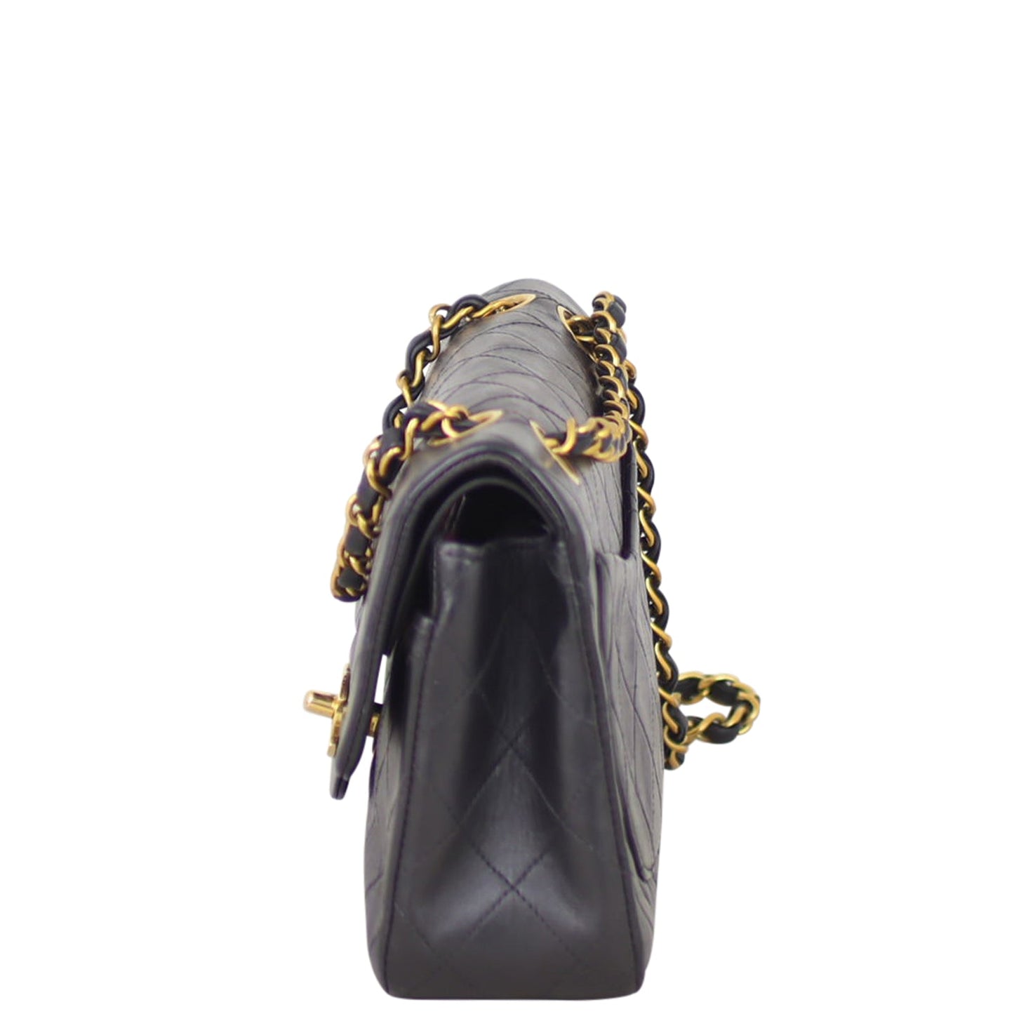 Chanel Classic Double Lambskin Handbag Black Small