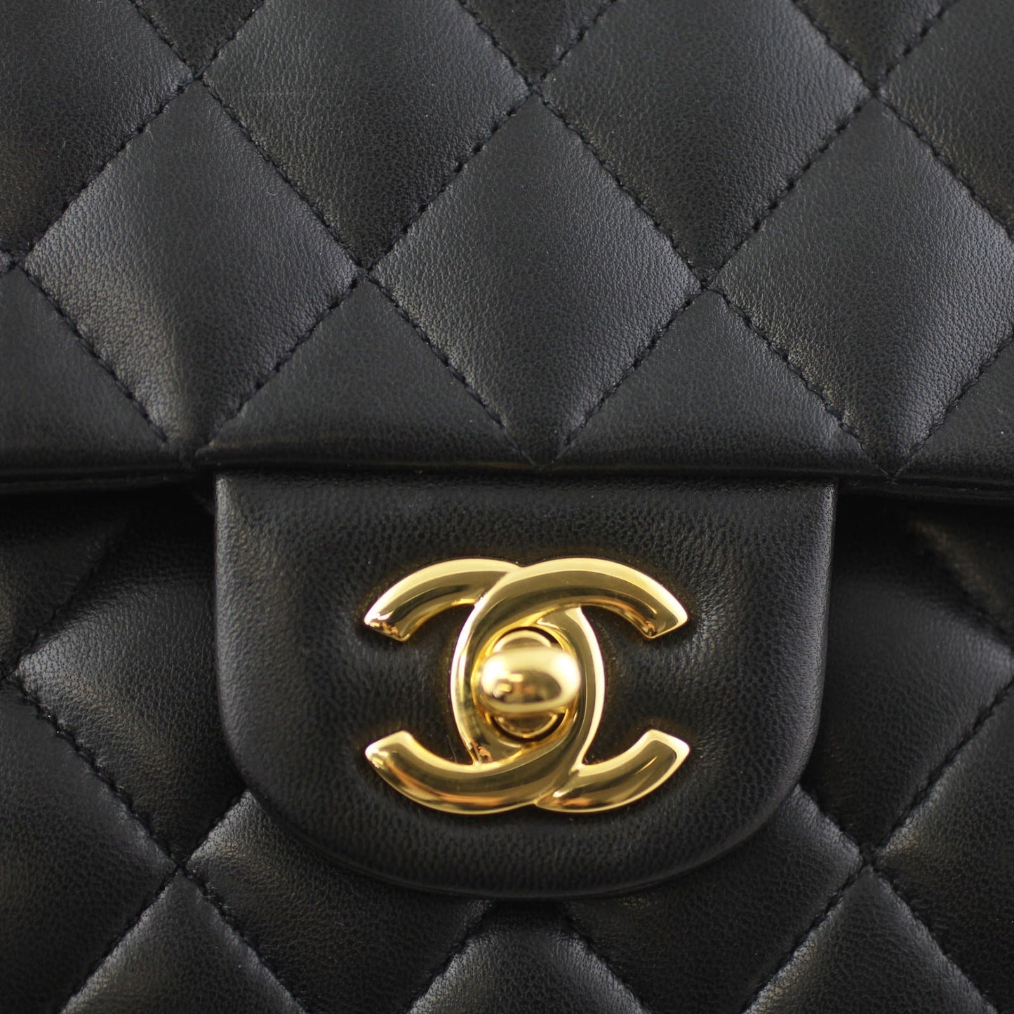 Chanel Classic Double 12 Series Hardware Handbag Gold Medium