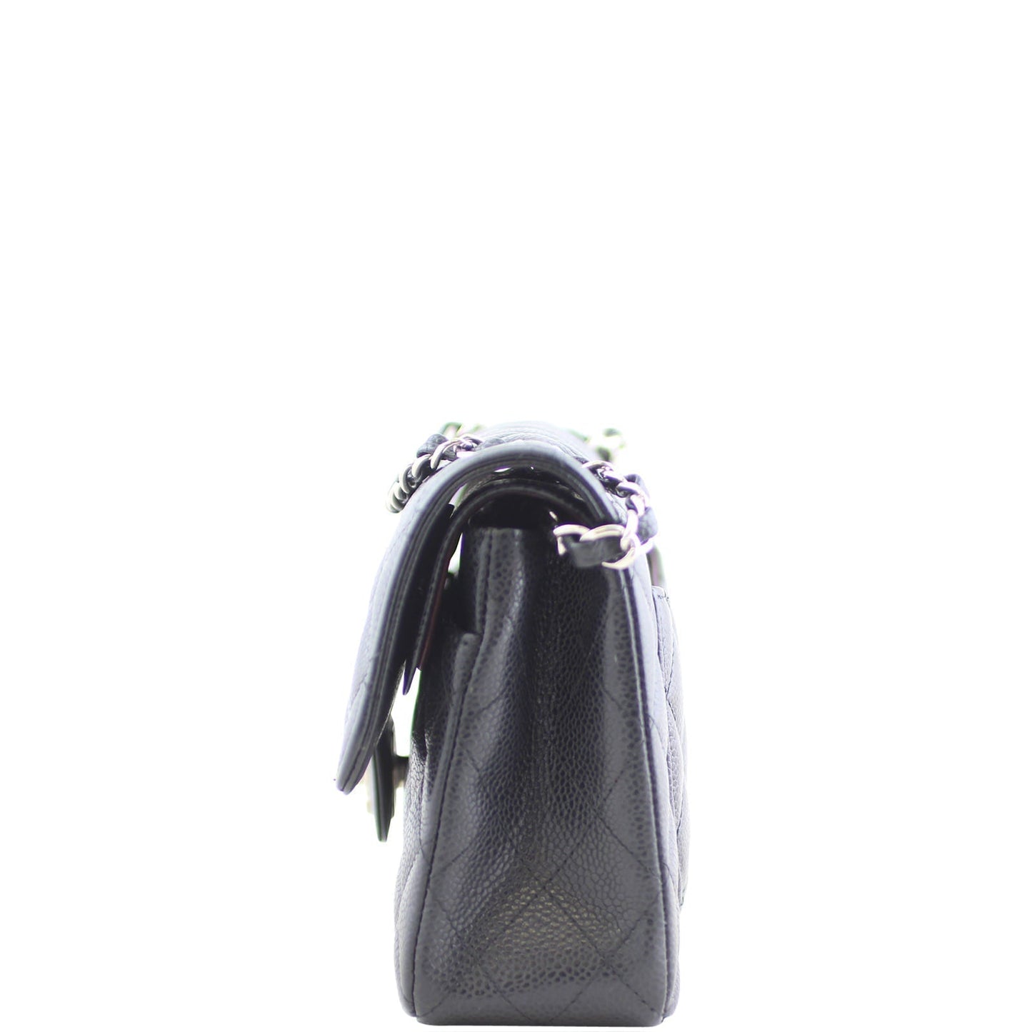 Chanel Classic Double 16 Series Handbag Silver Small
