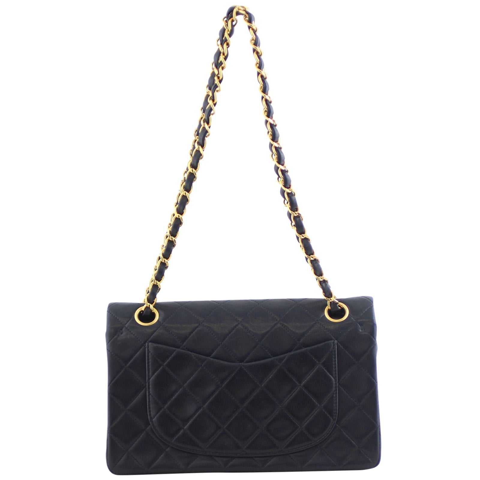 Chanel Classic Double 2 Series Handbag Gold Small