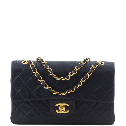 Chanel Classic Double 2 Series Handbag Gold Small