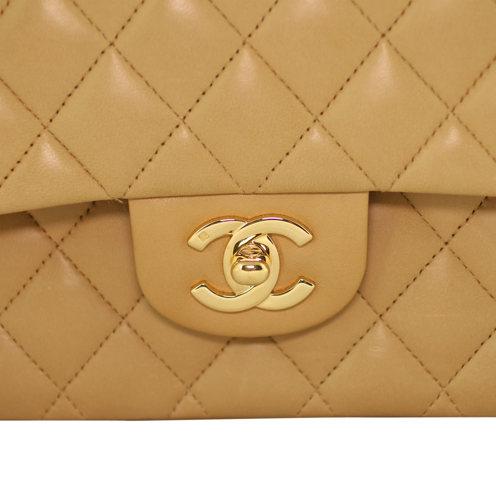 Chanel Classic Double Bag Brown Medium Handbag