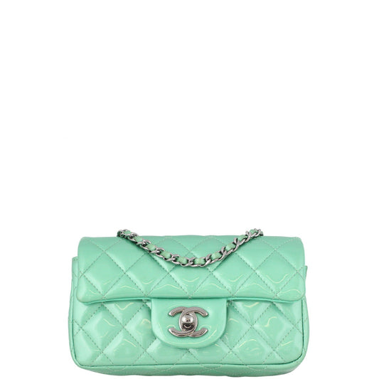 Chanel Classic Extra Handbag Green Mini Mini Bag
