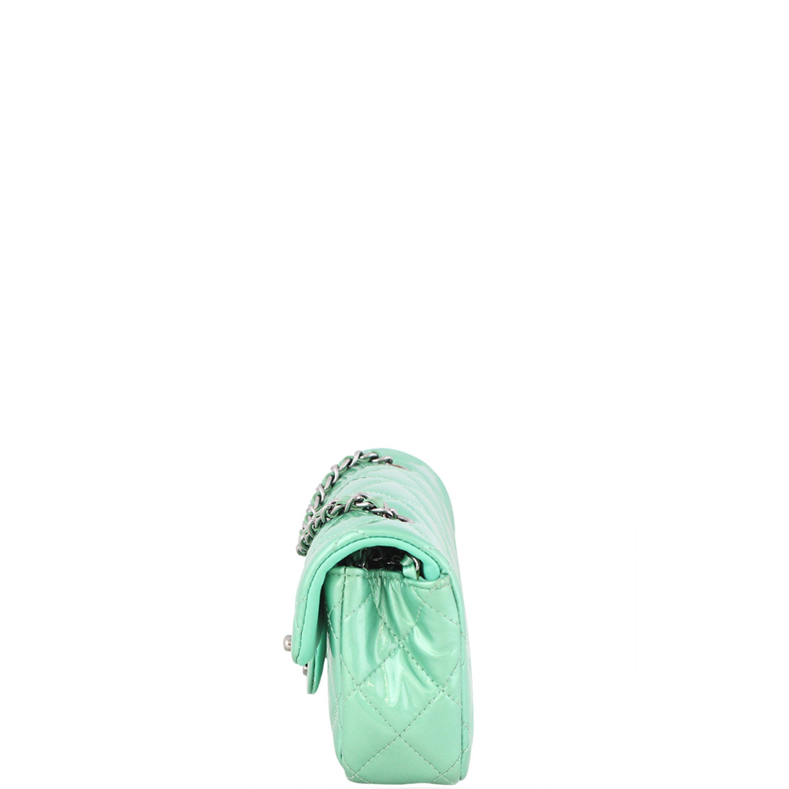 Chanel Classic Extra Handbag Green Mini Mini Bag