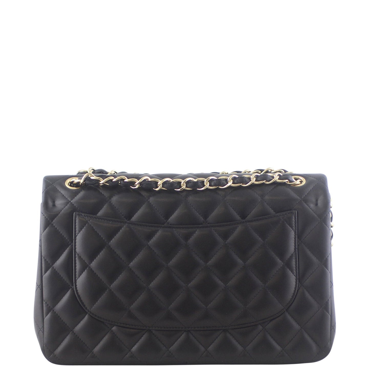 Chanel Classic Double Jumbo GHW 16 Series Handbag Black Flap