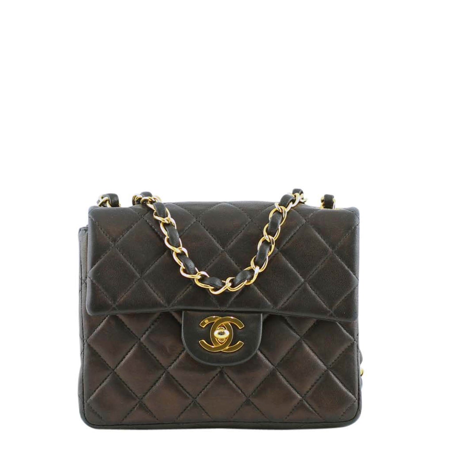 Chanel Classic Square Soft Lambskin Handbag Quilted Mini Mini Bag