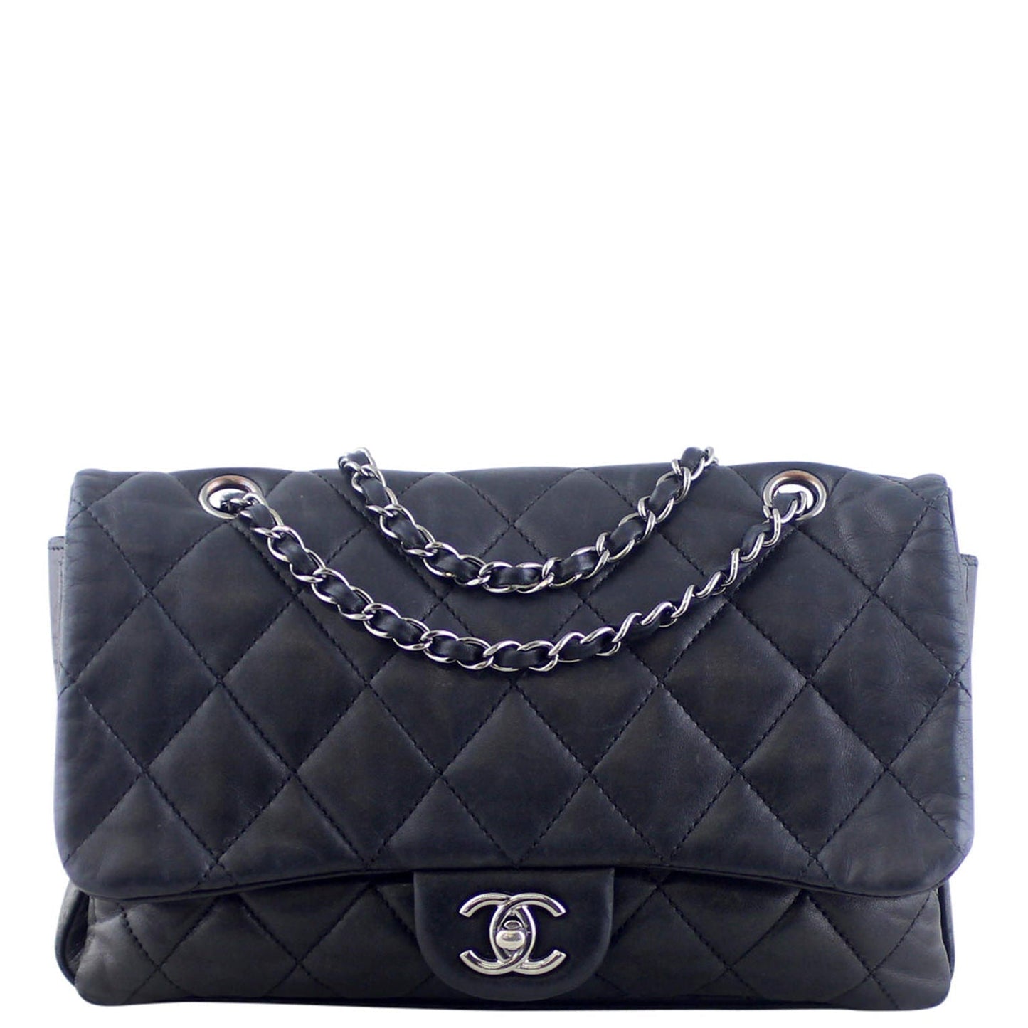 Chanel Soft Three-Pouch Bag Quilted Flap Handbag
