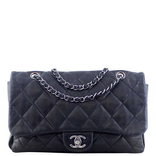 Chanel Soft Three-Pouch Bag Quilted Flap Handbag