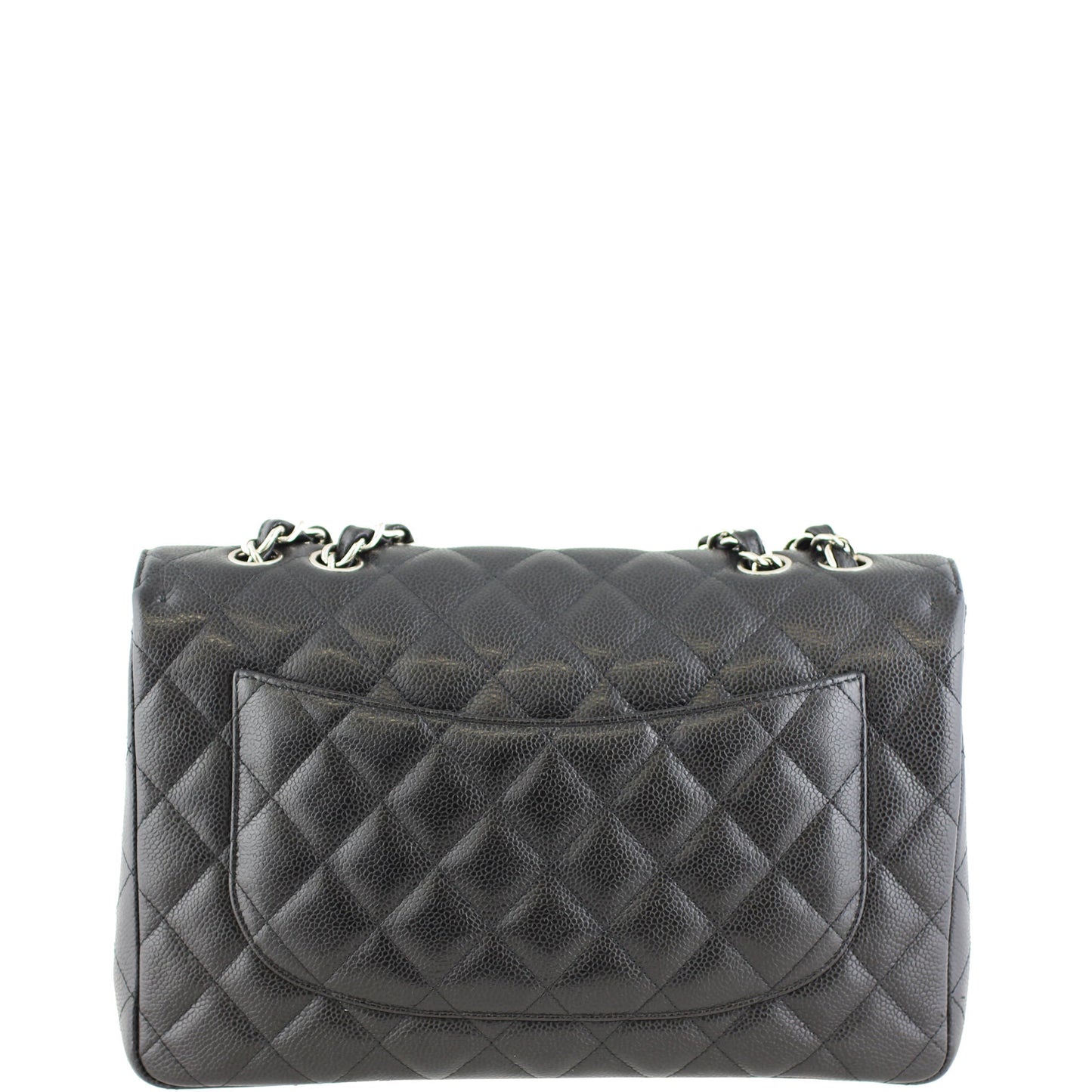 Chanel Classic Single Jumbo Caviar 13 Series Handbag Black Flap