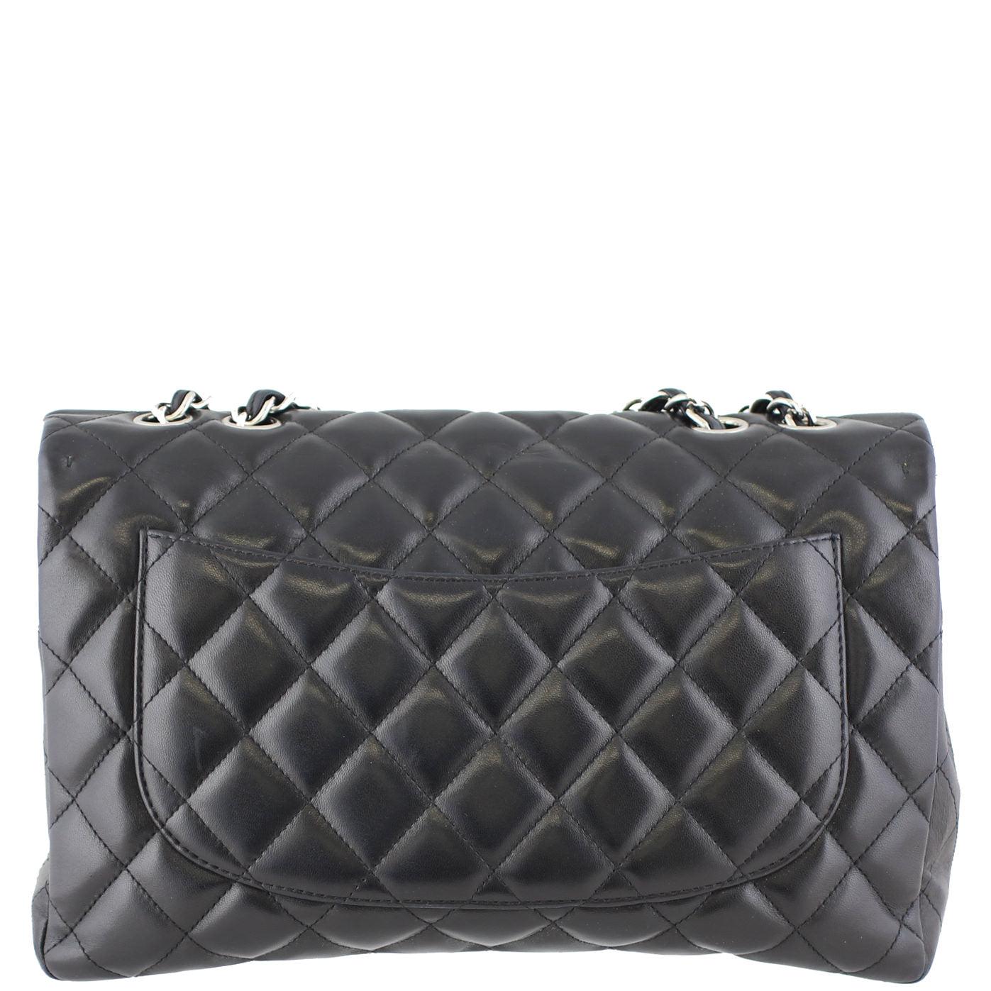 Chanel Classic Single Jumbo Lambskin 13 Series Handbag Black Flap