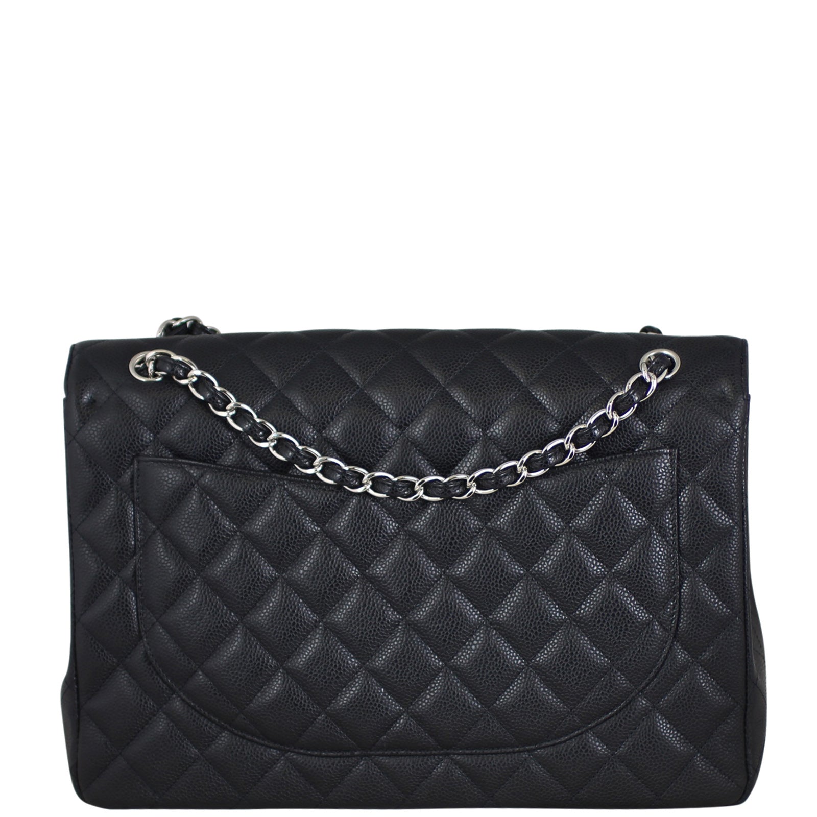 Chanel Classic Single Maxi 13 Series Handbag Black Flap