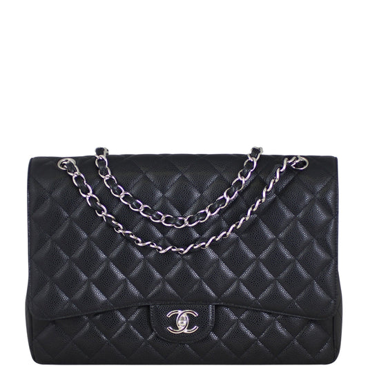 Chanel Classic Single Maxi 13 Series Handbag Black Flap