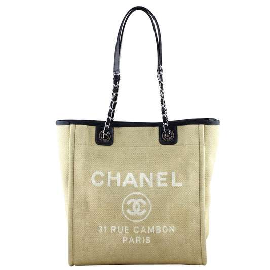 Chanel Deauville Handbag Small Tote Bag