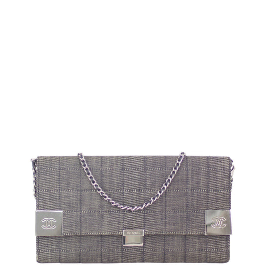 Chanel Square Bag Denim Quilted Handbag