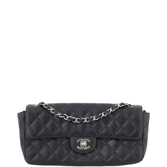 Chanel East West Bag Caviar Flap Handbag