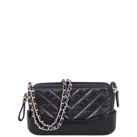 Chanel Gabrielle Clutch with Black Chain Clutch Bag