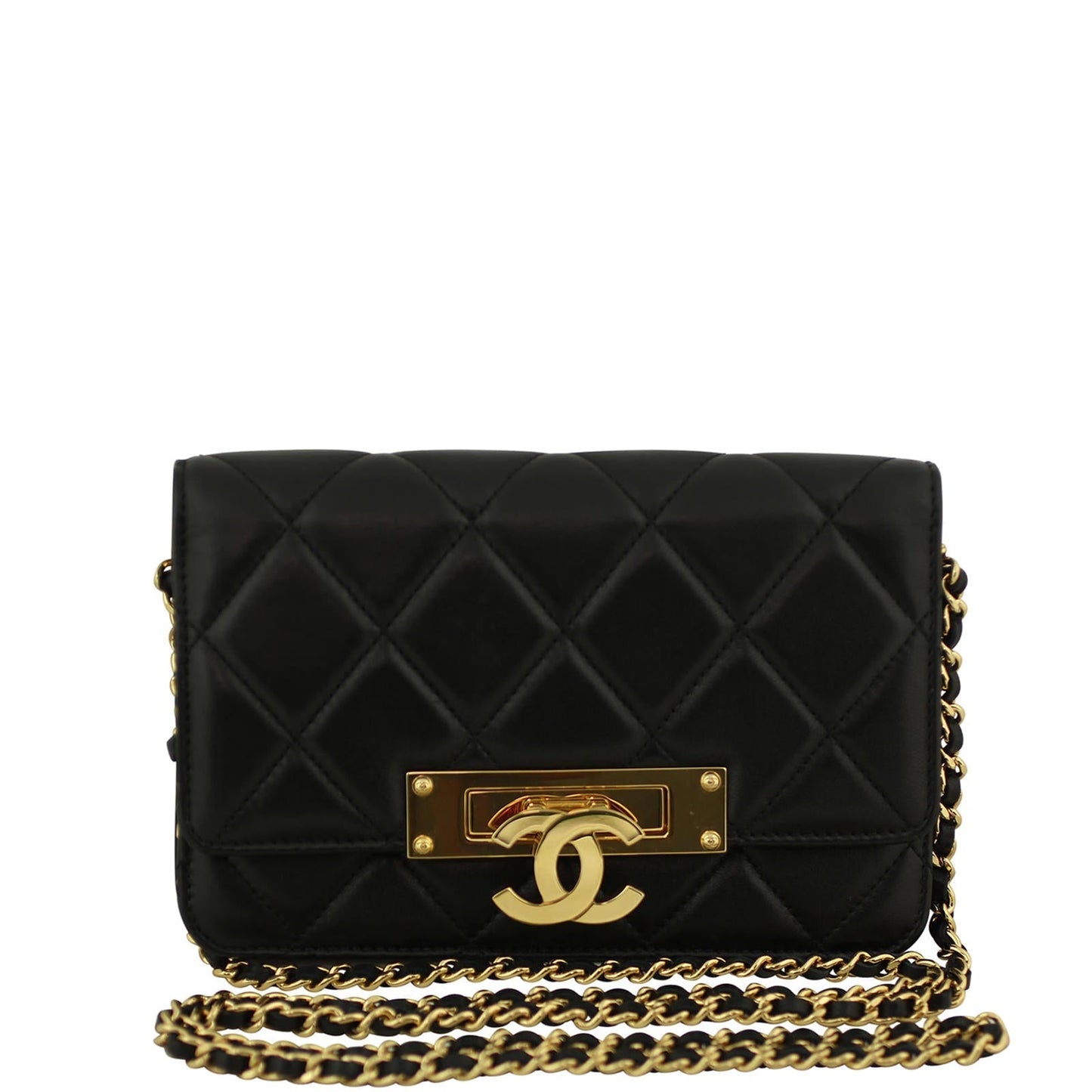 Chanel Class Double CC WOC Bag Gold Chain Handbag