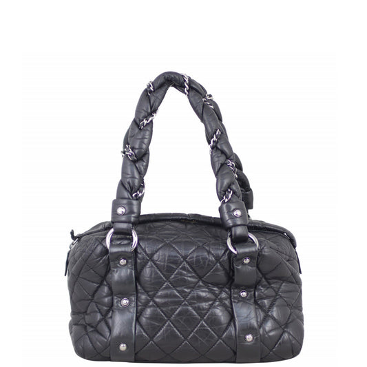 Chanel Lady Braid Bowler Handbag