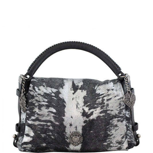 Chanel Metallic Pony Hair Top Handle Bag Handbag