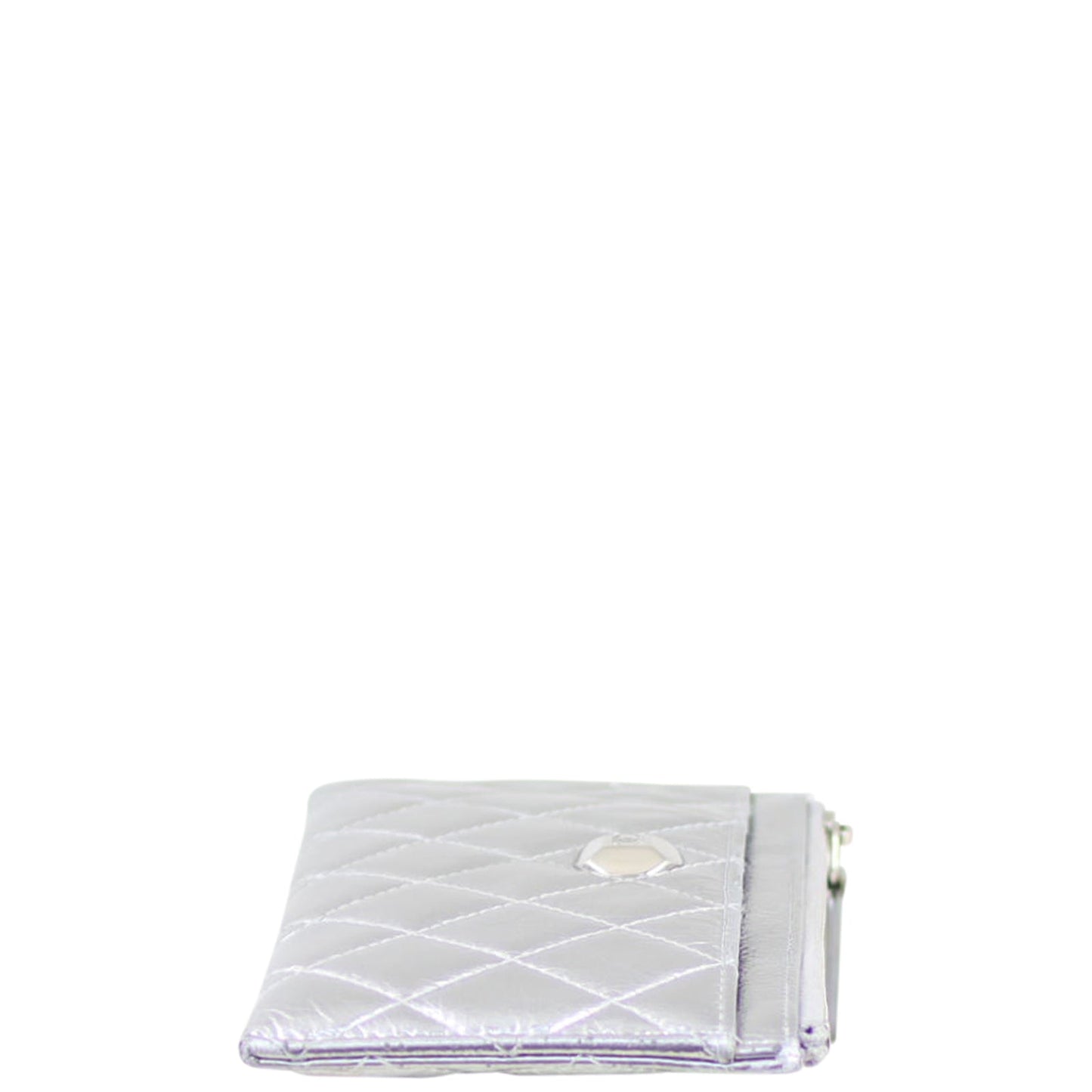 Chanel Metallic Zip Pouch Handbag Small