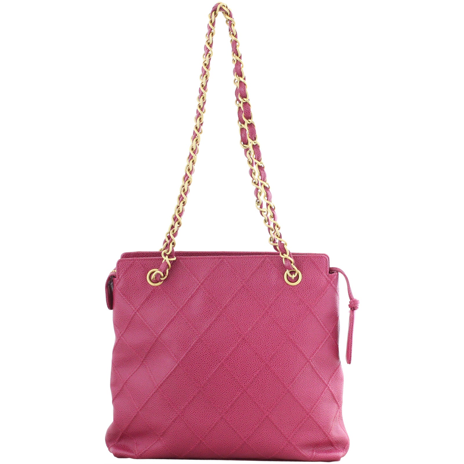 Chanel Petite Caviar Tote Quilted Tote Bag