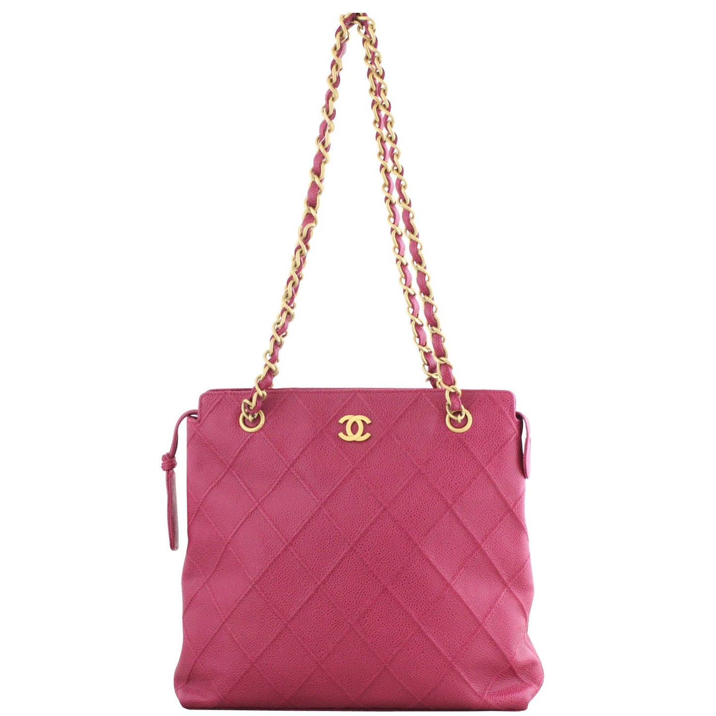 Chanel Petite Caviar Tote Quilted Tote Bag