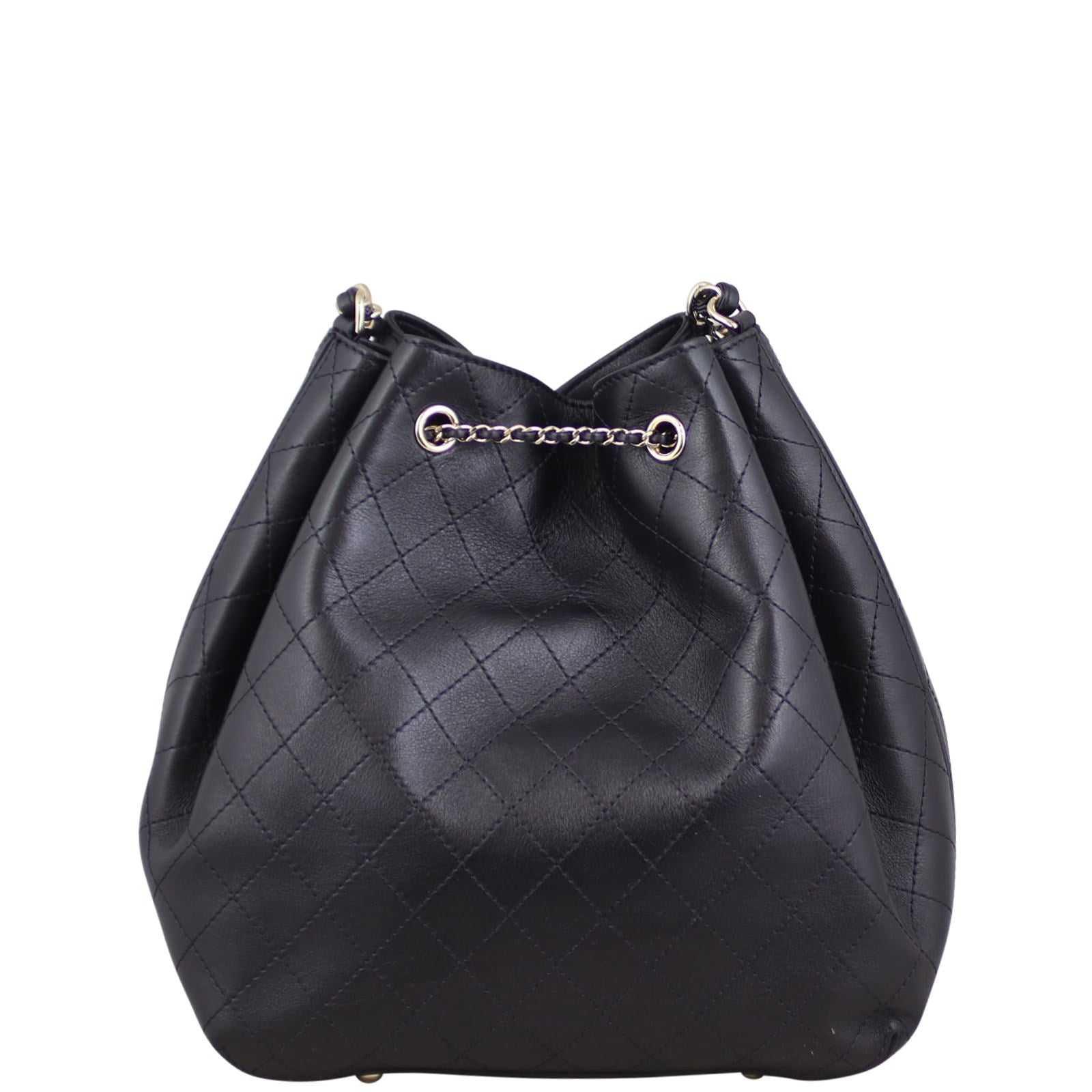 Chanel CC Drawstring Bag 27 Series Quilted Bucket Jewelry