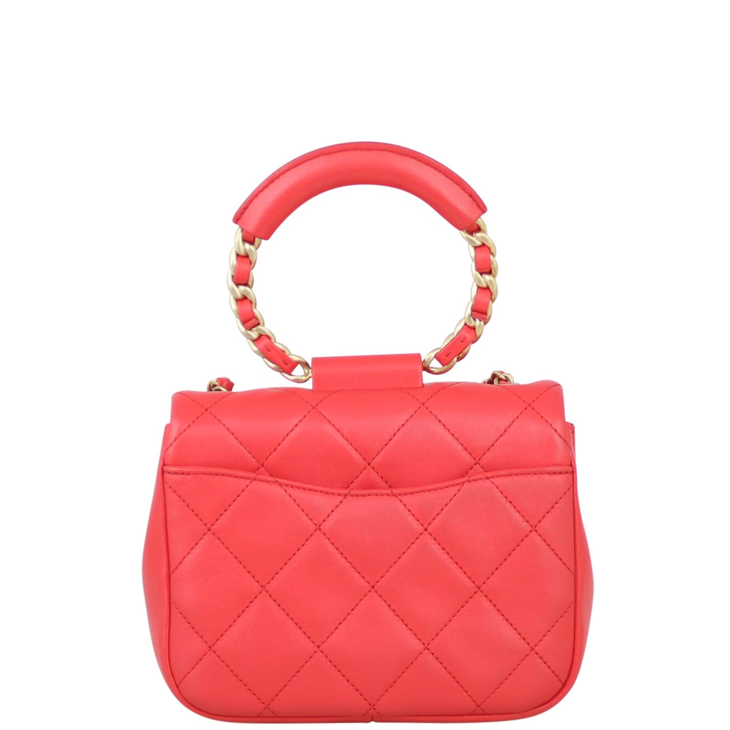 Chanel Circular Handle Bag Small Flap Handbag