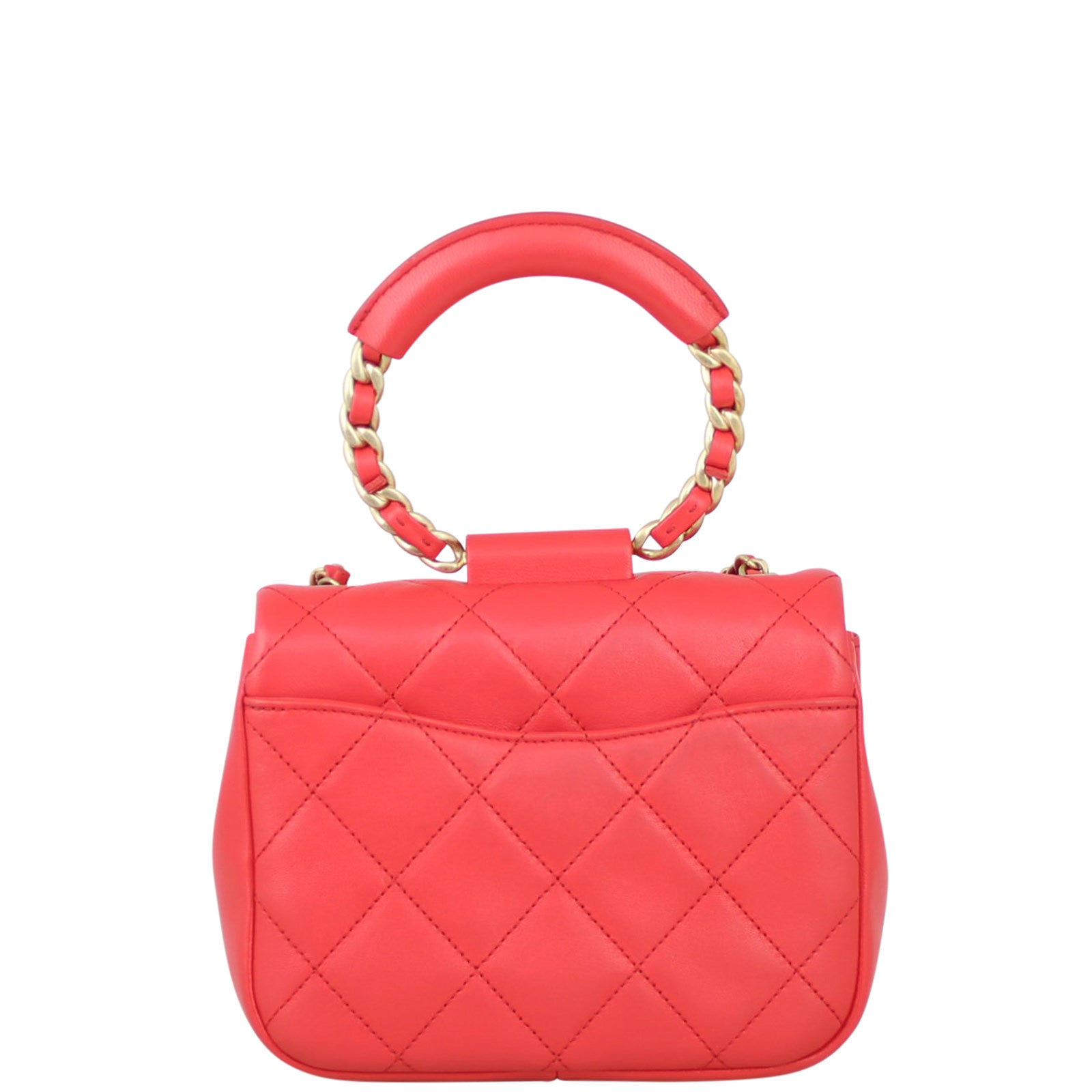 Chanel Circular Handle Bag Small Flap Handbag