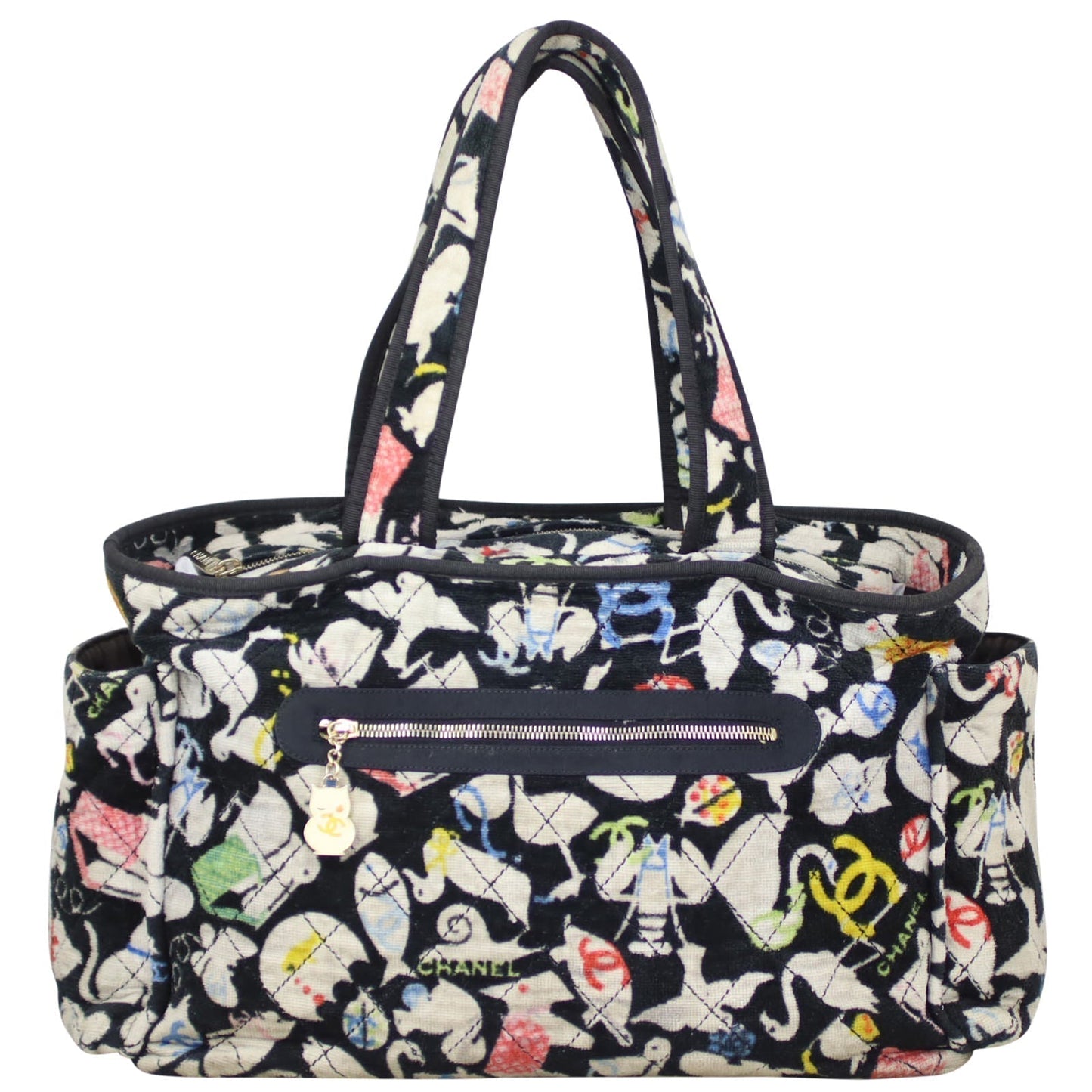 Chanel Terry Baby Animals Diaper Bag Handbag