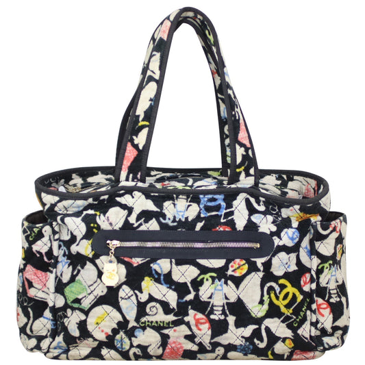 Chanel Terry Baby Animals Diaper Bag Handbag