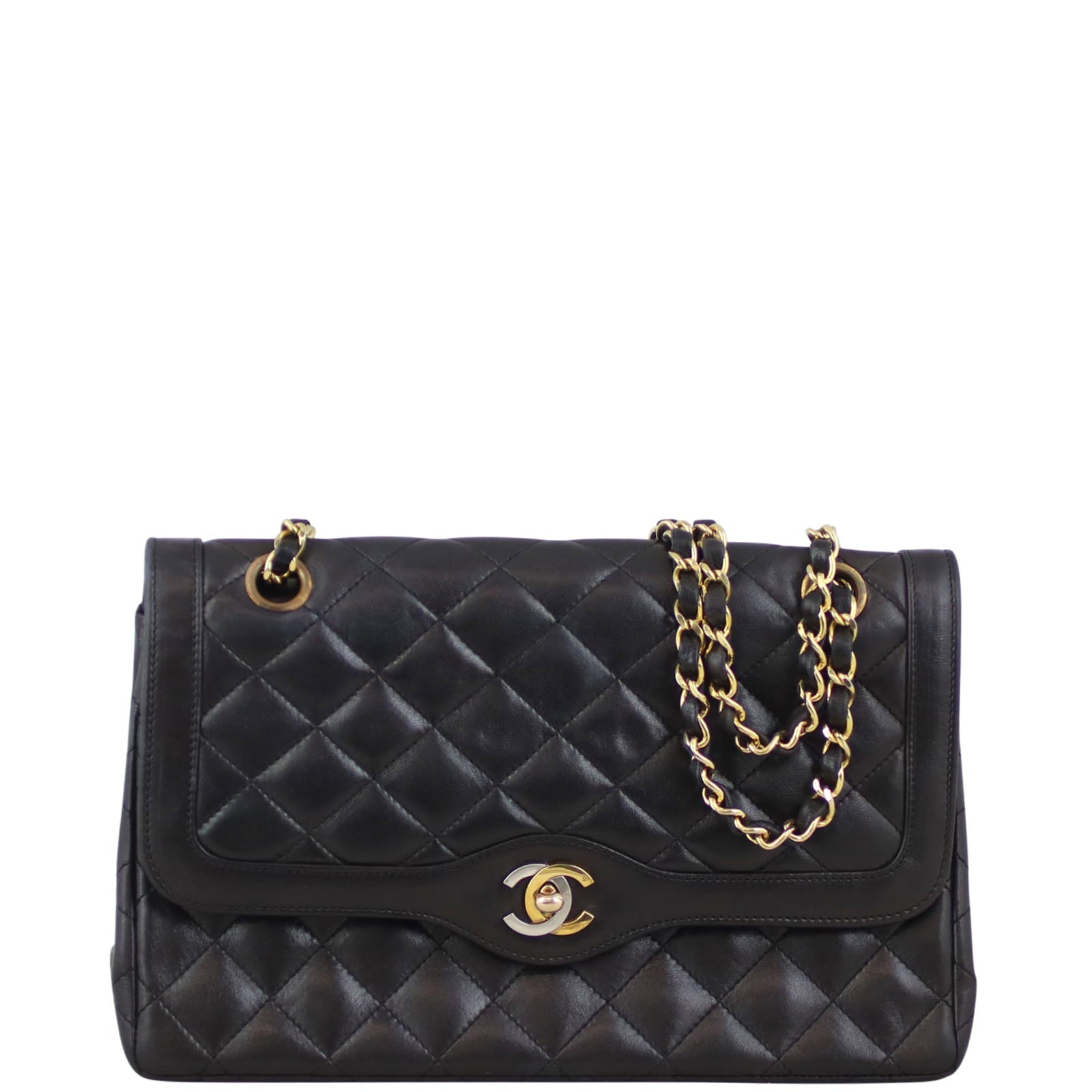 Chanel Two-Tone CC Double Bag Flap Handbag
