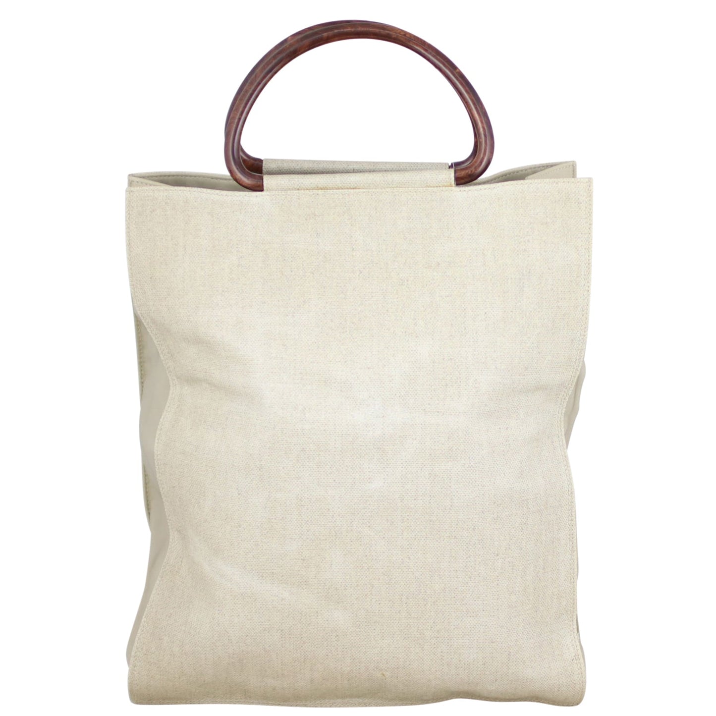 Chanel Top Handle Tote Canvas Tote Bag