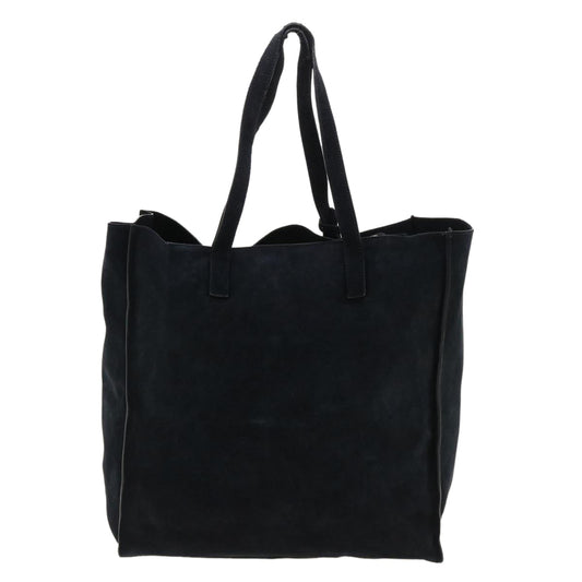 Prada Tote Bag 2Way Suede Navy