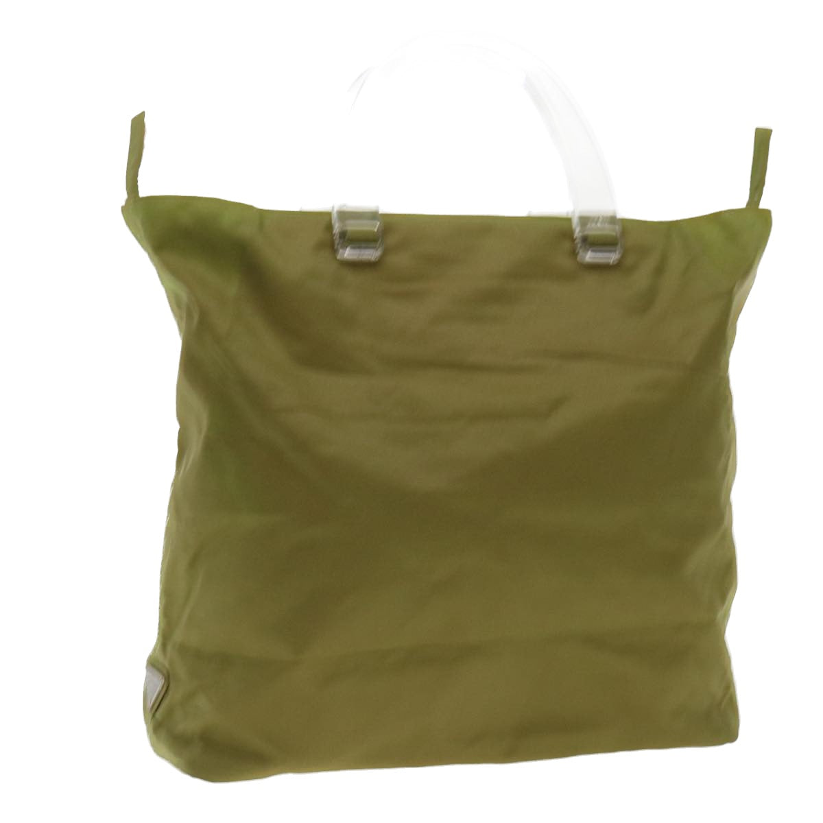 Prada Hand Bag Khaki Nylon Travel Bag Nylon Khaki Cl412