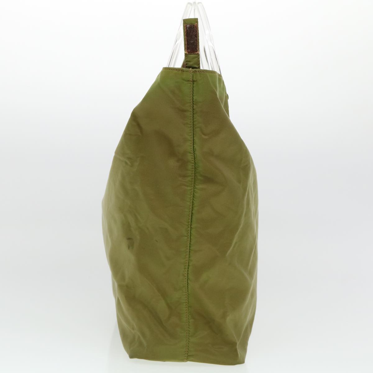 Prada Hand Bag Khaki Nylon Travel Bag Nylon Khaki Cl412