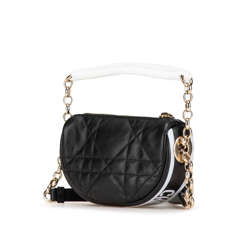 Dior Vibe Cannage 2Way Bag Leather Hobo Bag