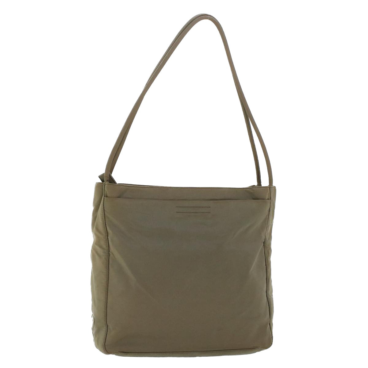 Prada Shoulder Bag Khaki Nylon Nylon Khaki Cl556