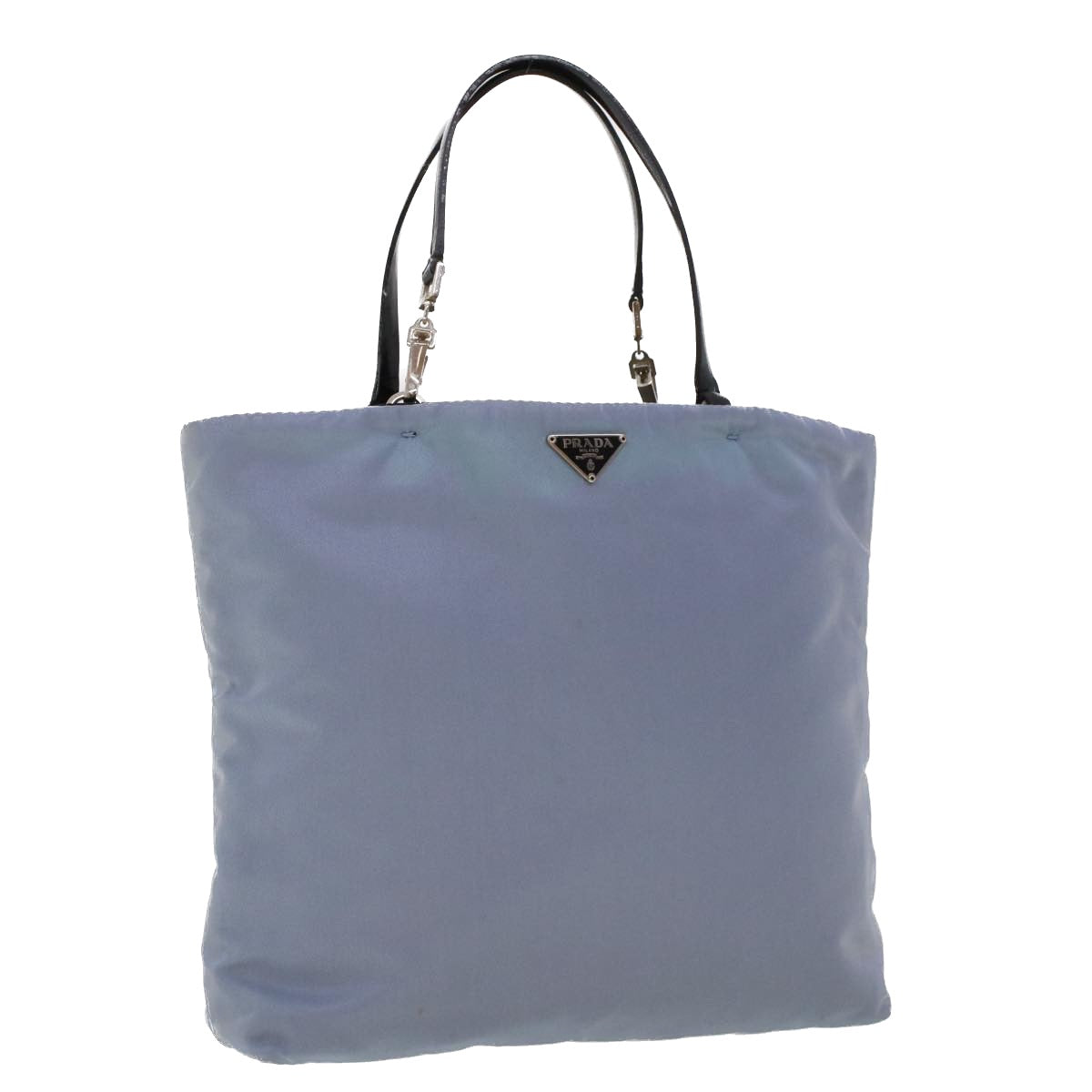 Prada Hand Bag Light Nylon Blue Travel Bag Light Blue Cl559
