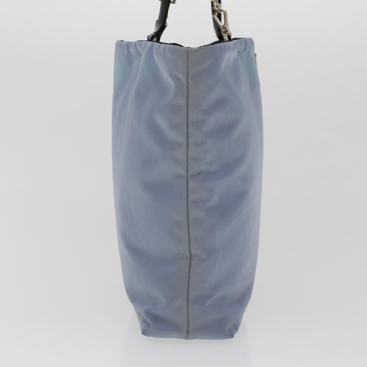 Prada Hand Bag Light Nylon Blue Travel Bag Light Blue Cl559