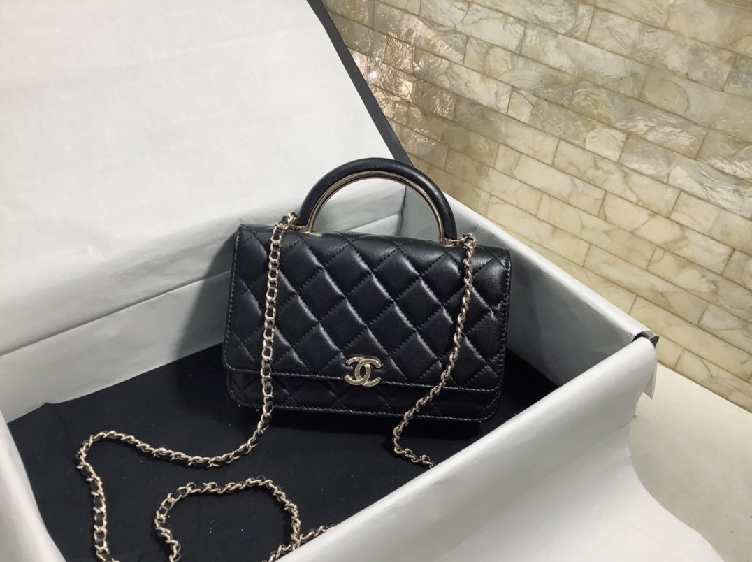 CHLHand-Held Oblique Cross , ’s Black Handbag