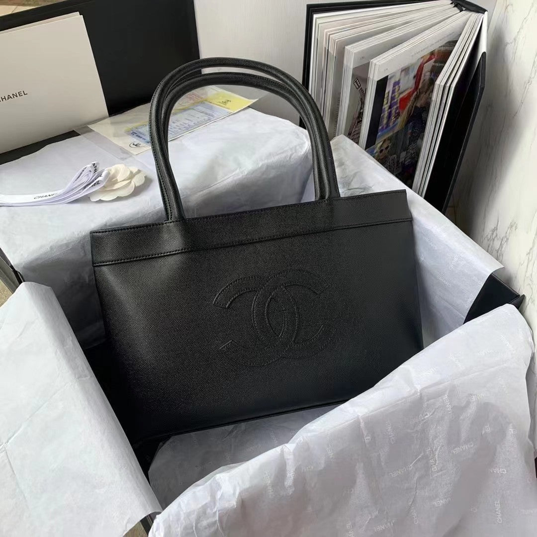 CHL CHLOpen Caviar East West Black Tote Bag