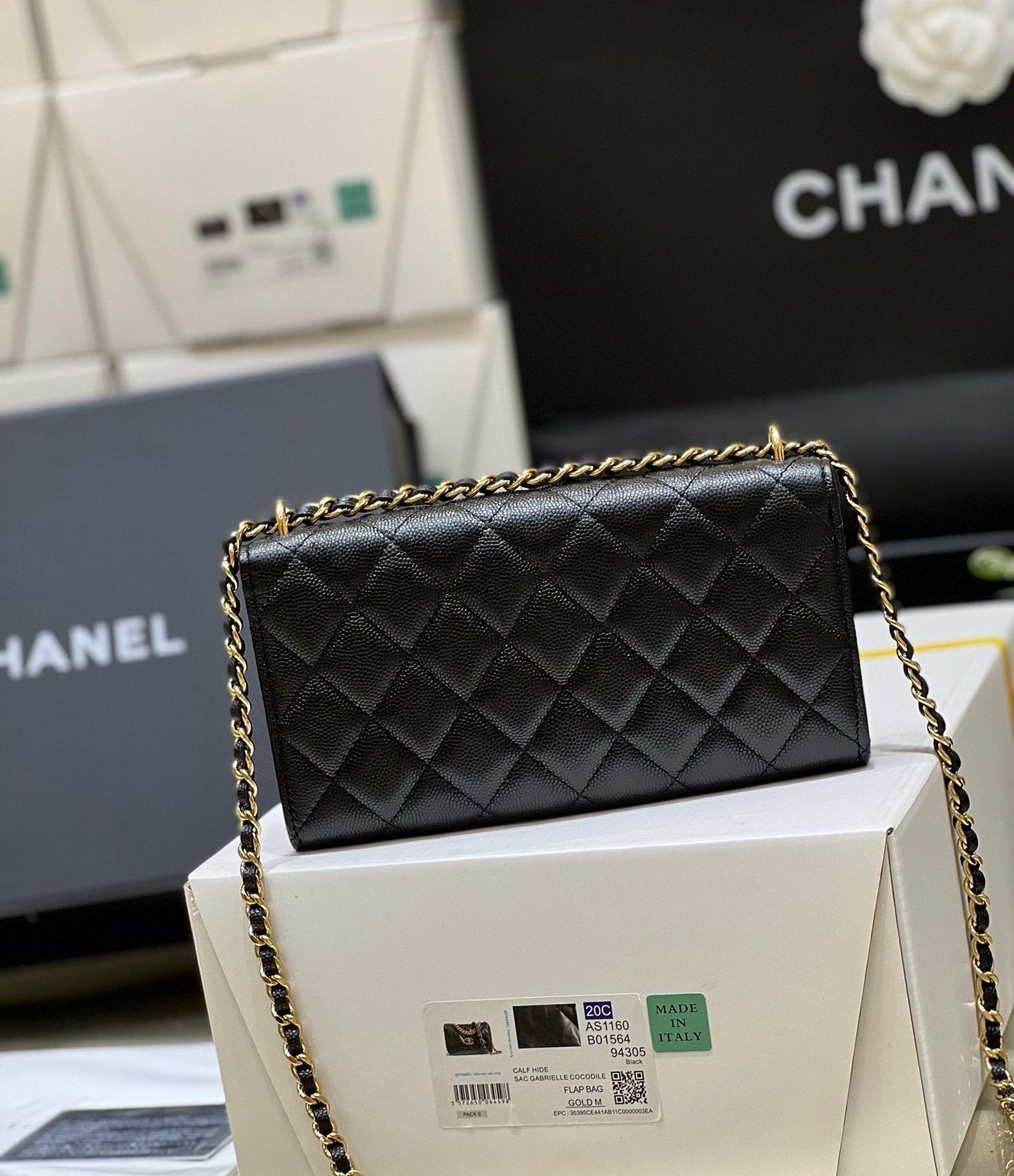CHLSmall Coin Pocket WOC , Black Crossbody Bag